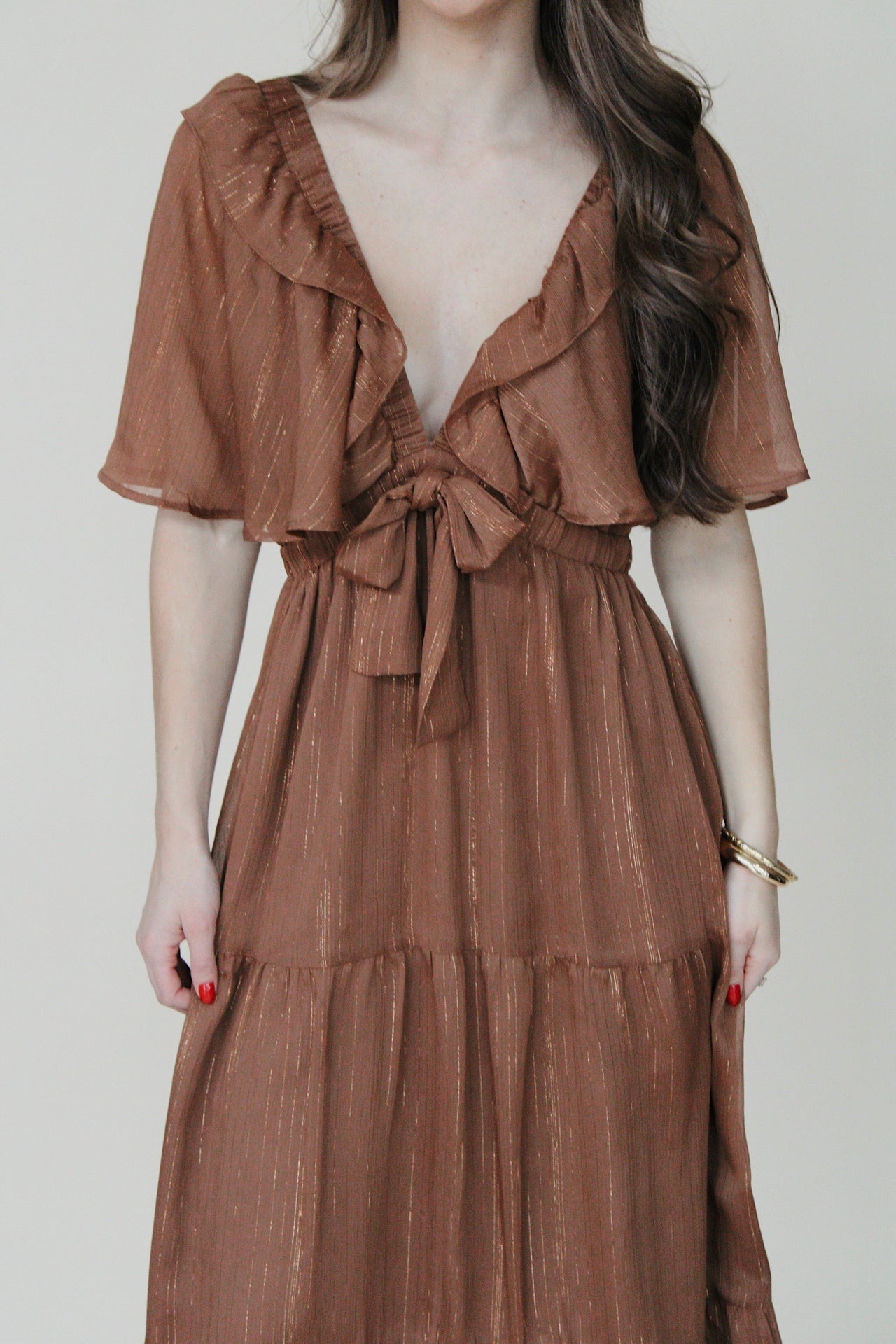 Sutton Shimmer Midi Dress