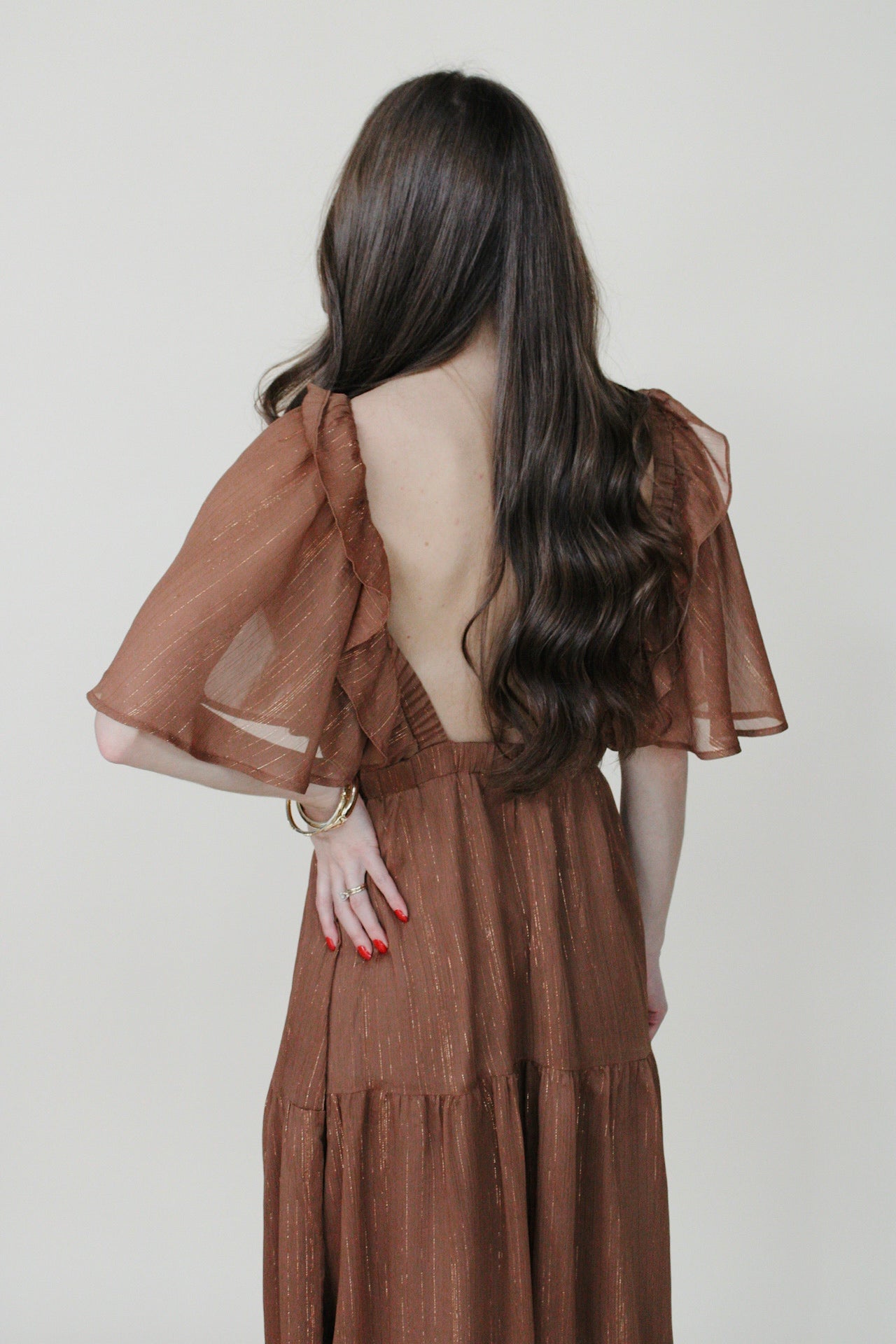 Sutton Shimmer Midi Dress