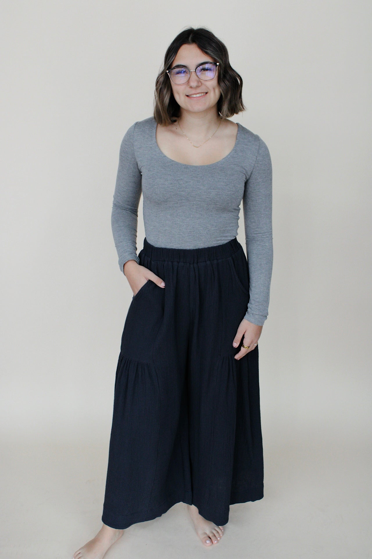 Core Basic Long Sleeve - Charcoal