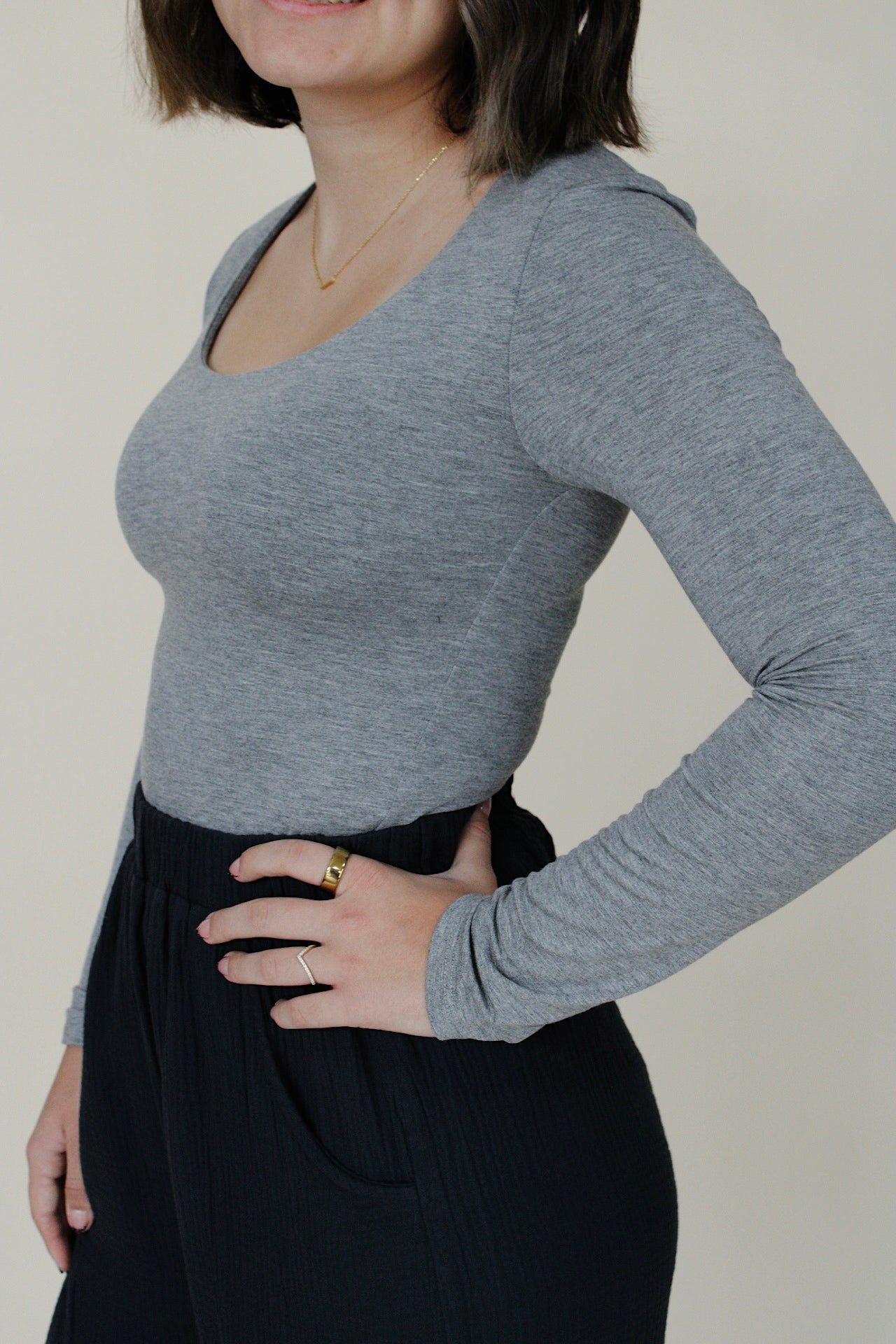 Core Basic Long Sleeve - Charcoal