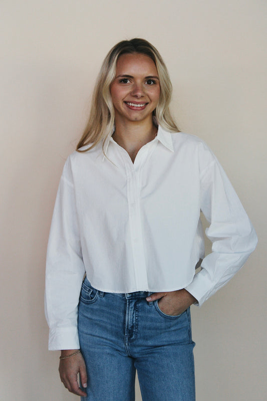 Charlotte Cropped Button Down