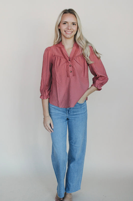 Seren Ruffle Trim Blouse