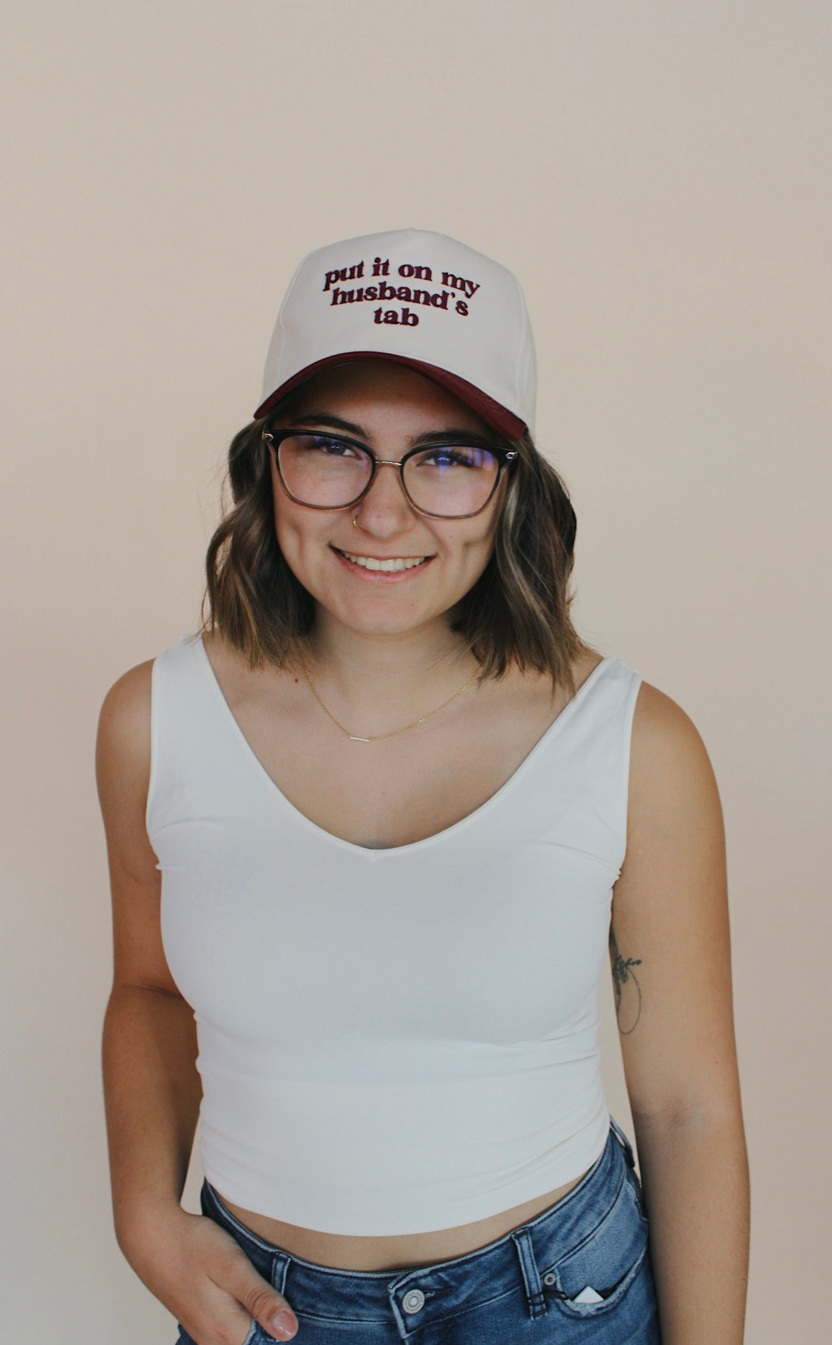 Husbands Tab Trucker Hat