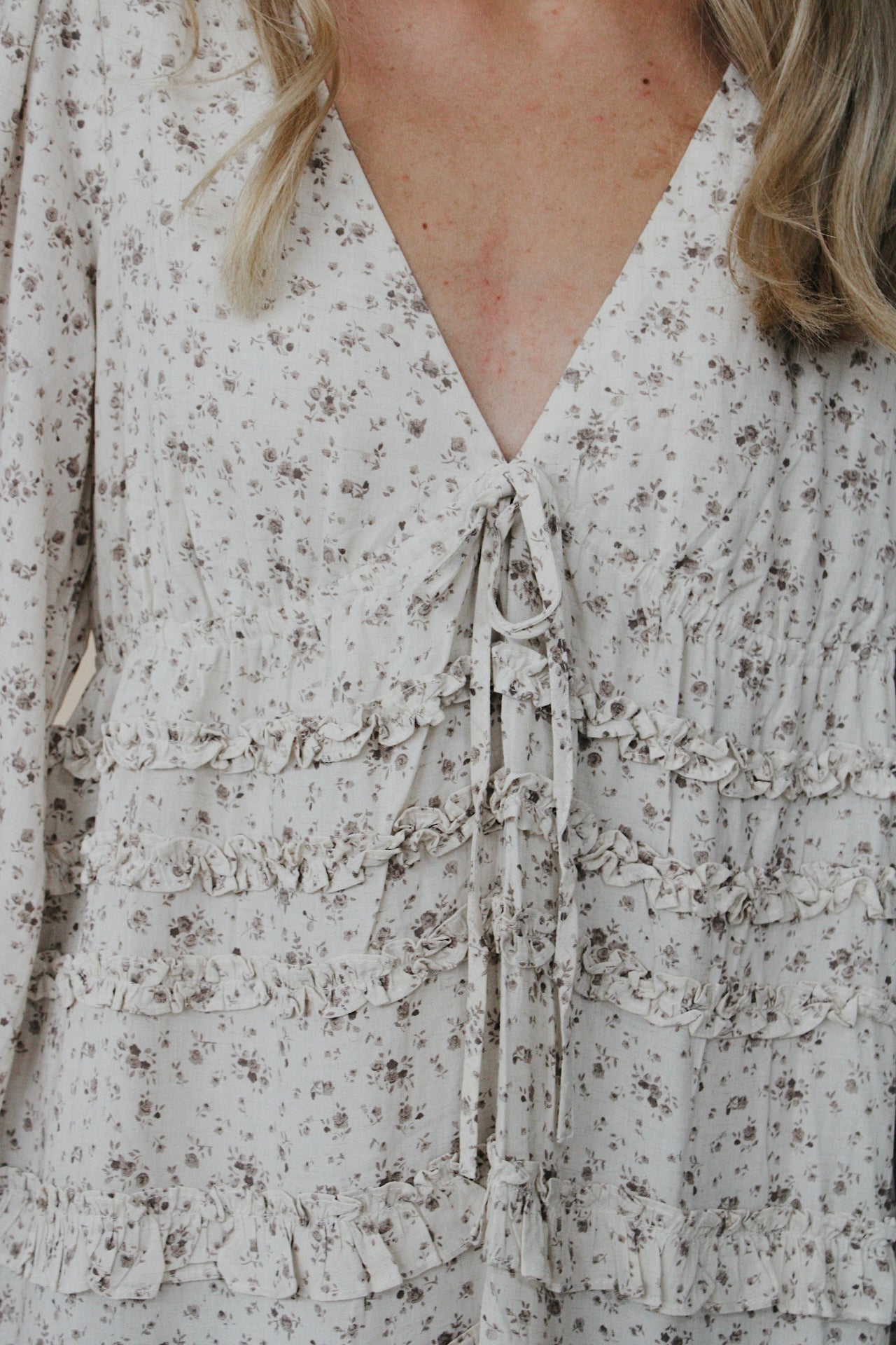 Hallee Floral Tiered Mini Dress