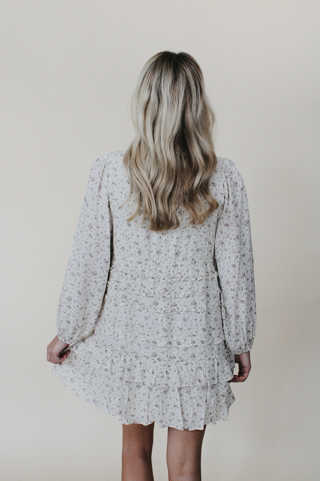 Hallee Floral Tiered Mini Dress