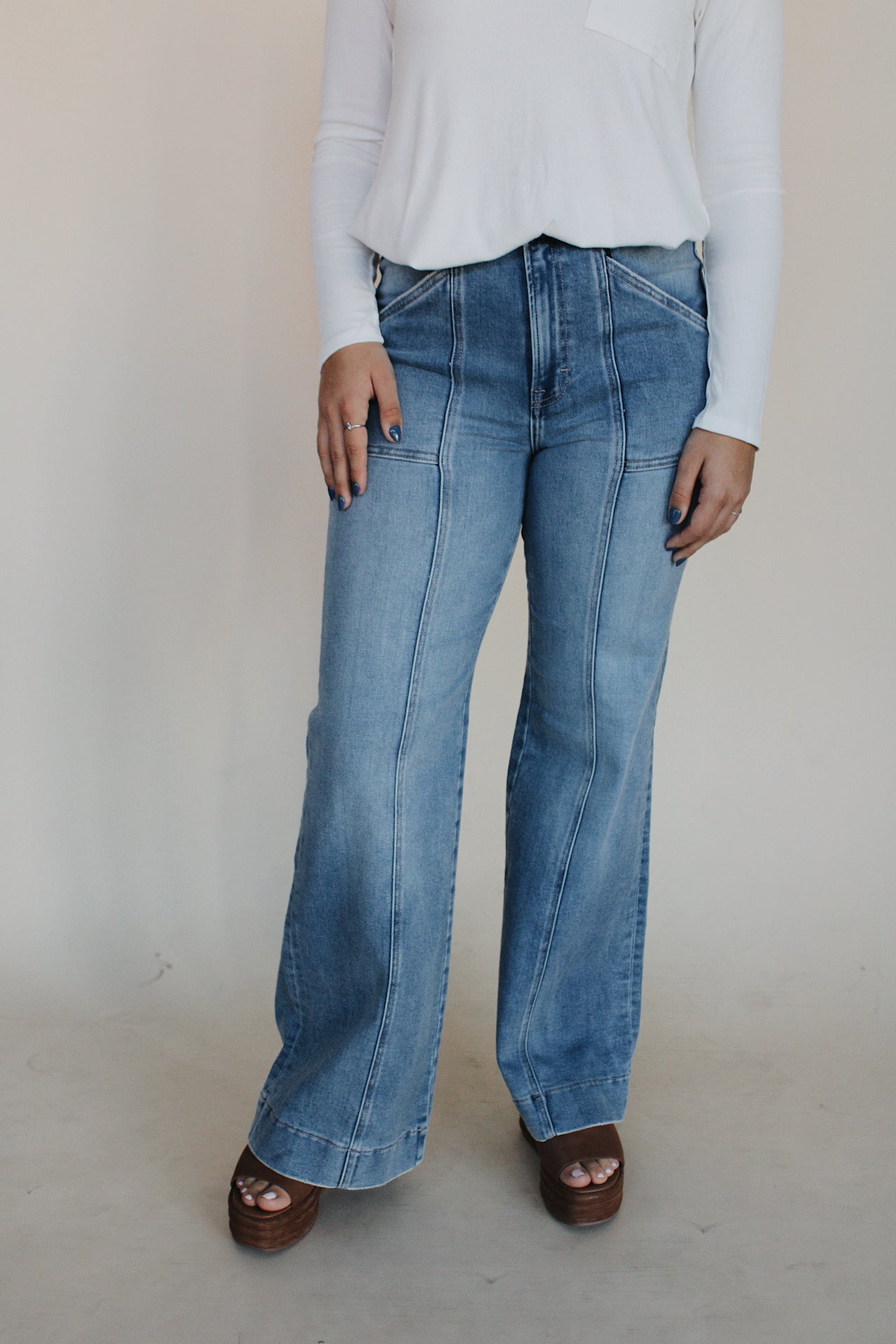 Hidden Seam Comfort Flare Jean