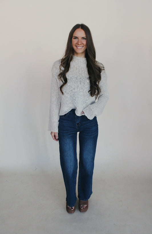 Molly Wide Leg Jeans - Brut