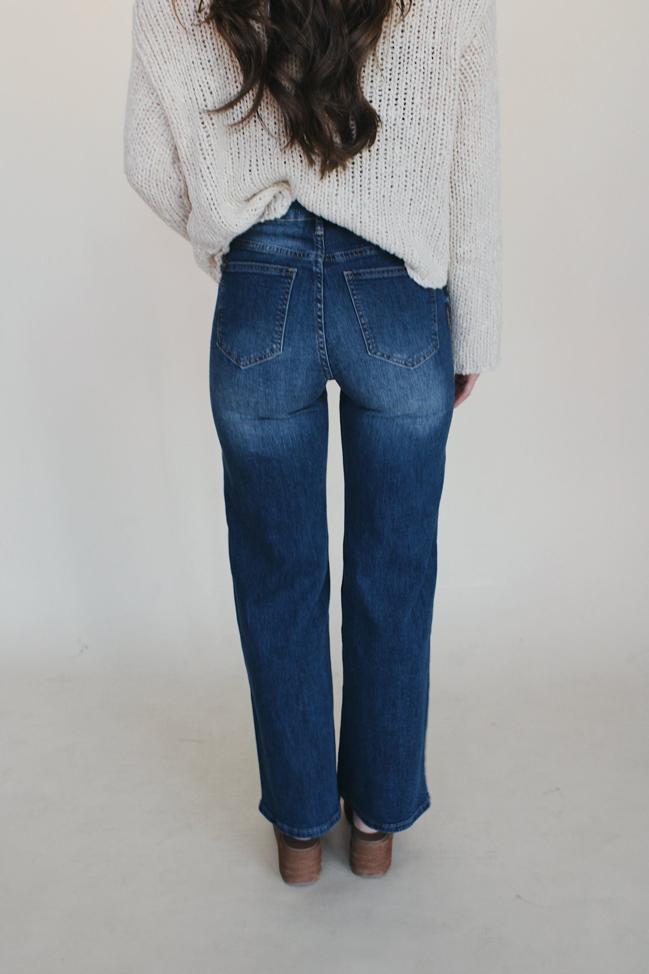 Molly Wide Leg Jeans - Brut