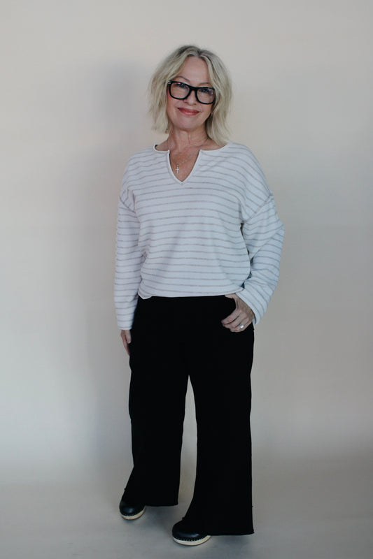Kelsey Stripe Knit Long Sleeve