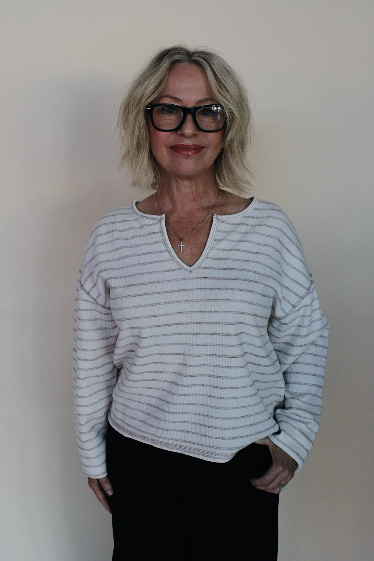 Kelsey Stripe Knit Long Sleeve