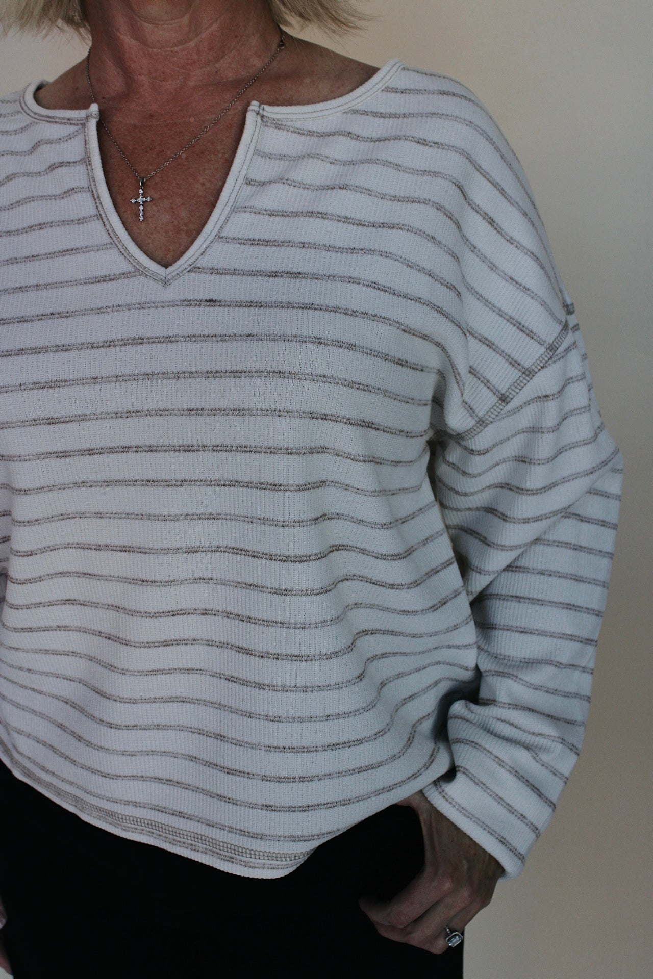 Kelsey Stripe Knit Long Sleeve
