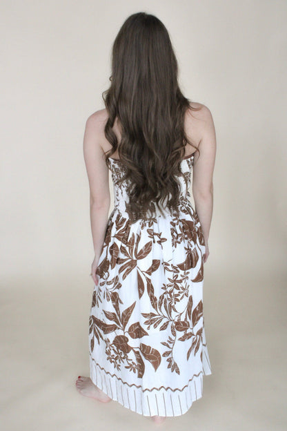 Tropical Strapless Vacay Dress