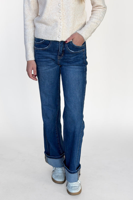 Aubrey Cuffed Denim