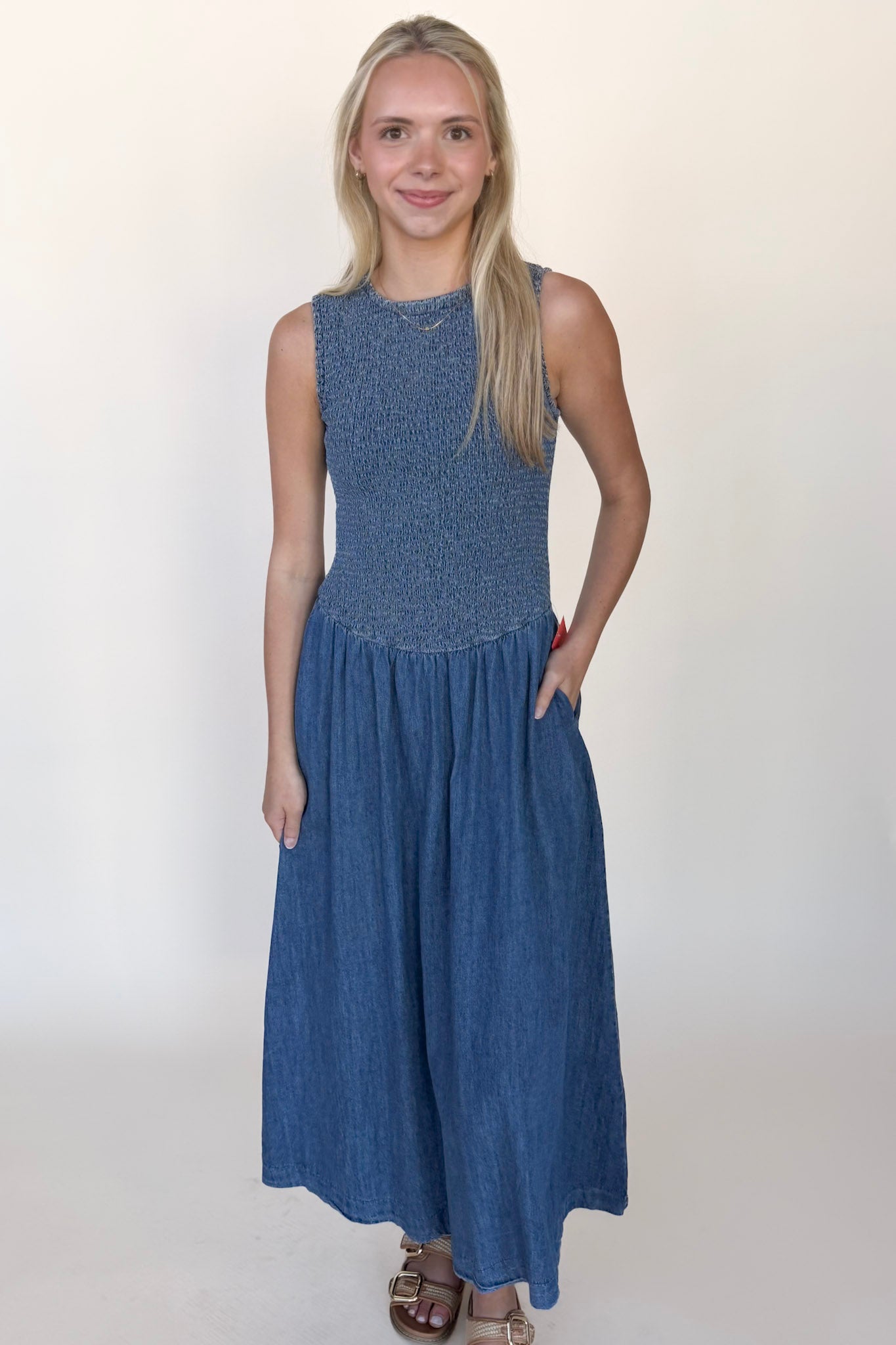 Hallie Denim Maxi Dress