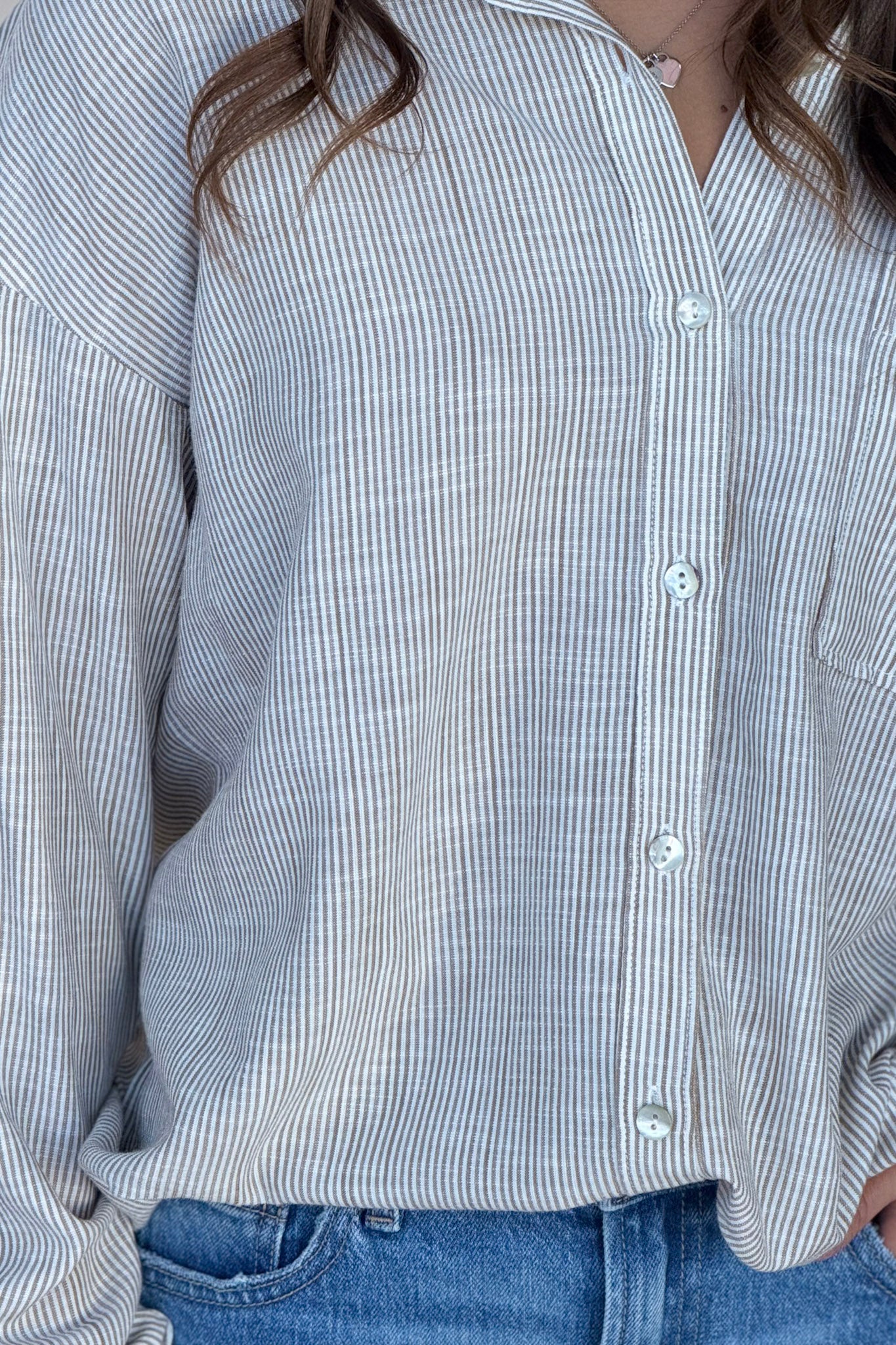 Morgan Button Down Top