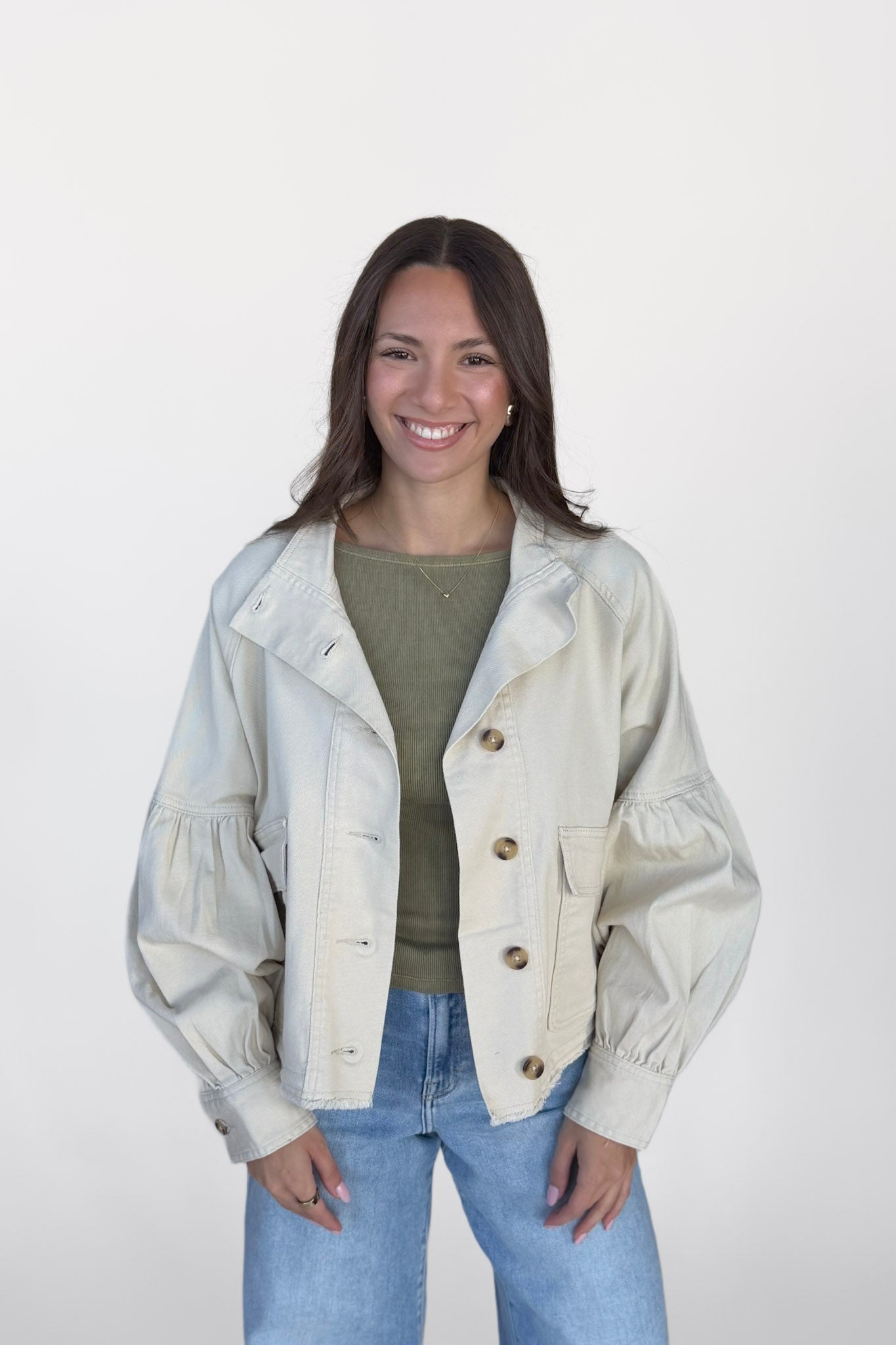 Mia Balloon Sleeve Jacket