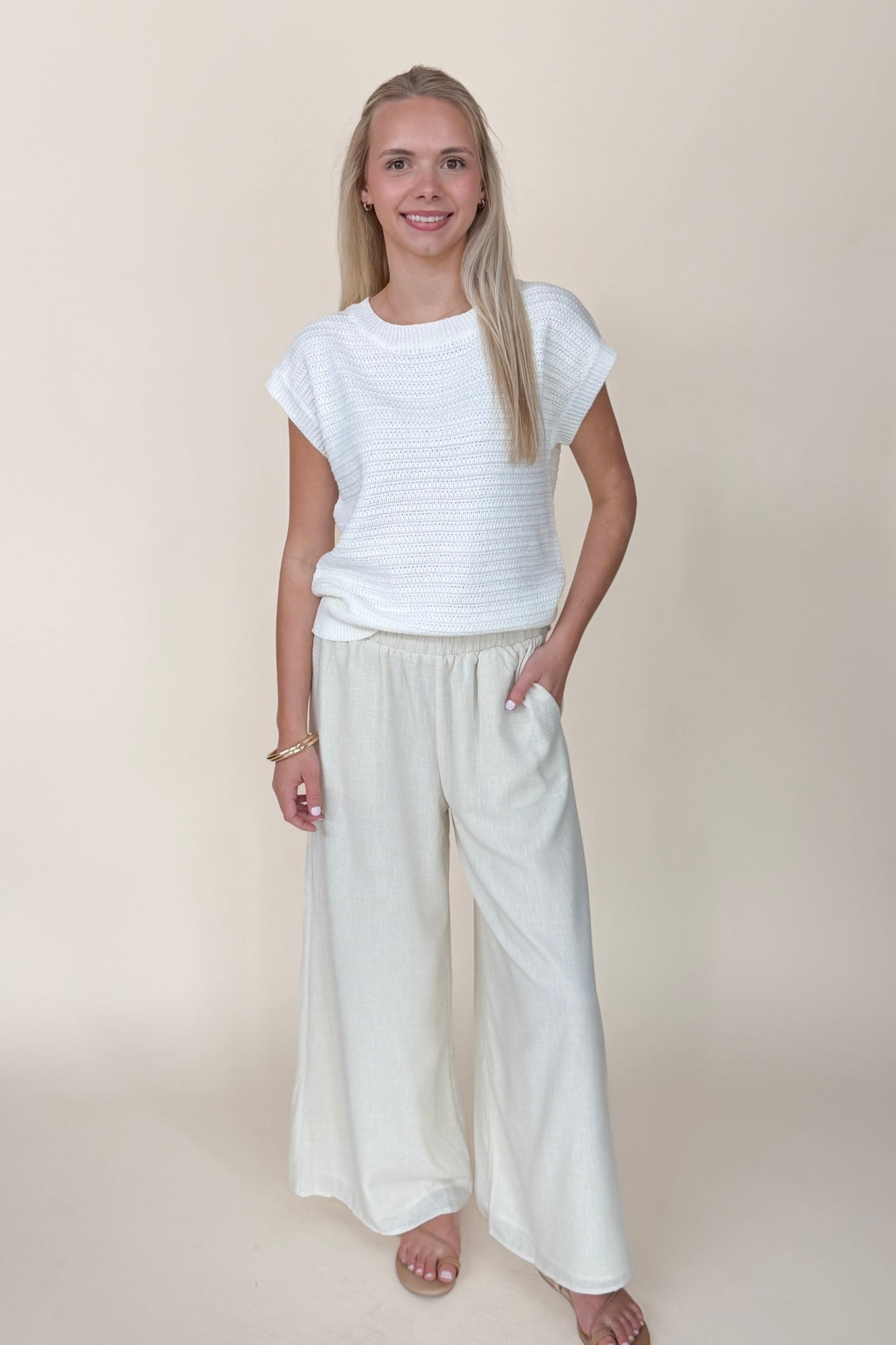 Esme Woven Wide Leg Pant