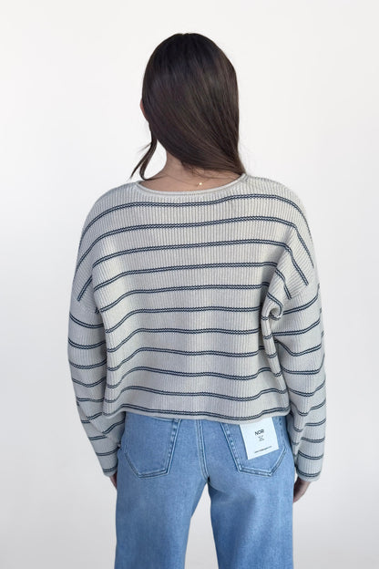 Heather Striped Sweater