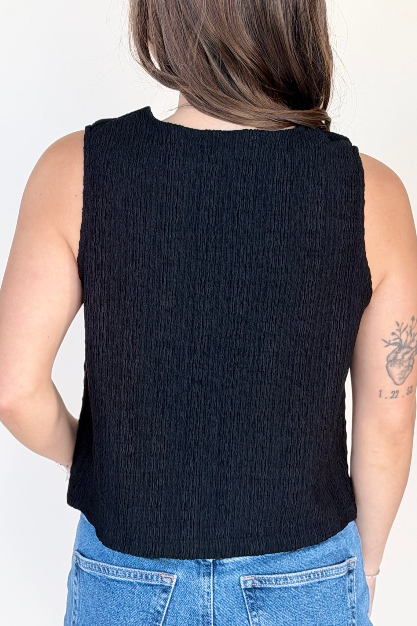 Erica Button Front Vest