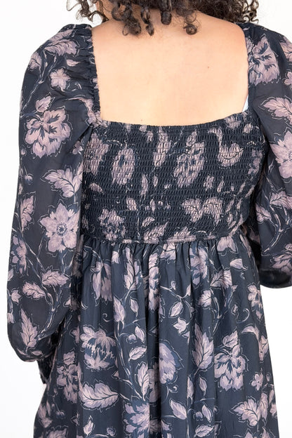Faye Floral Square Neck Maxi Dress