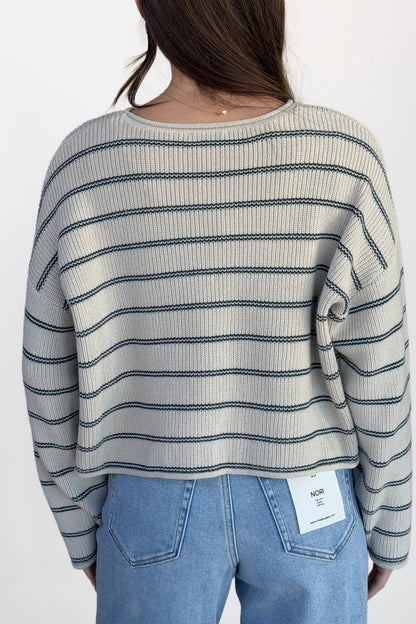 Heather Striped Sweater