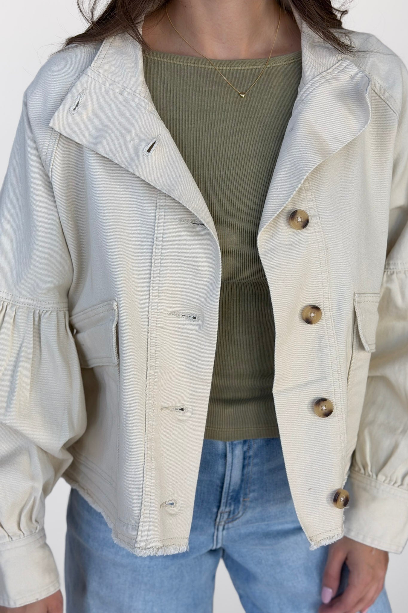 Mia Balloon Sleeve Jacket