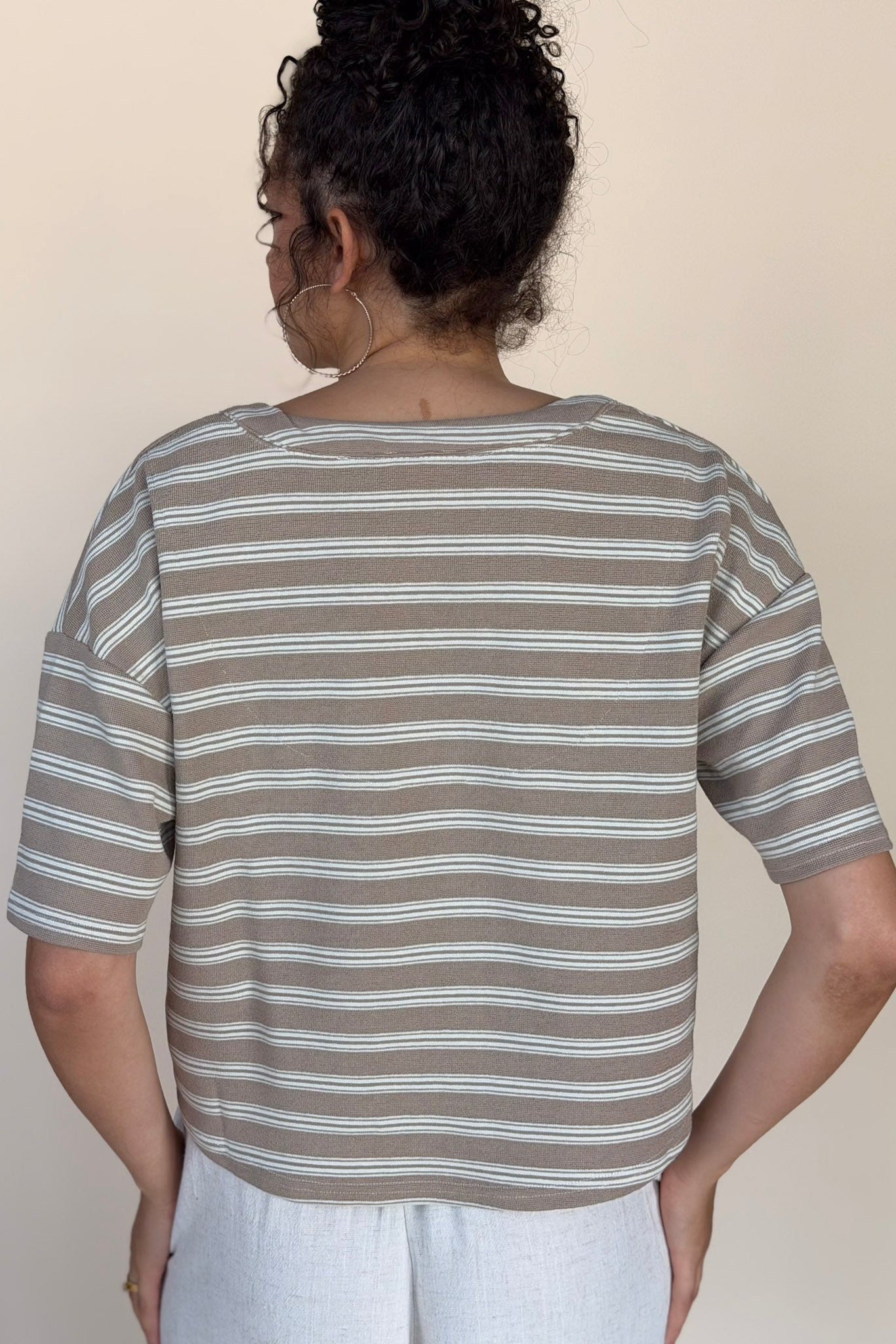 Elodie Stripe Henley Top