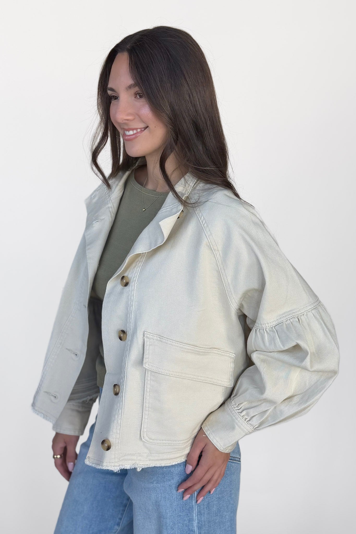 Mia Balloon Sleeve Jacket