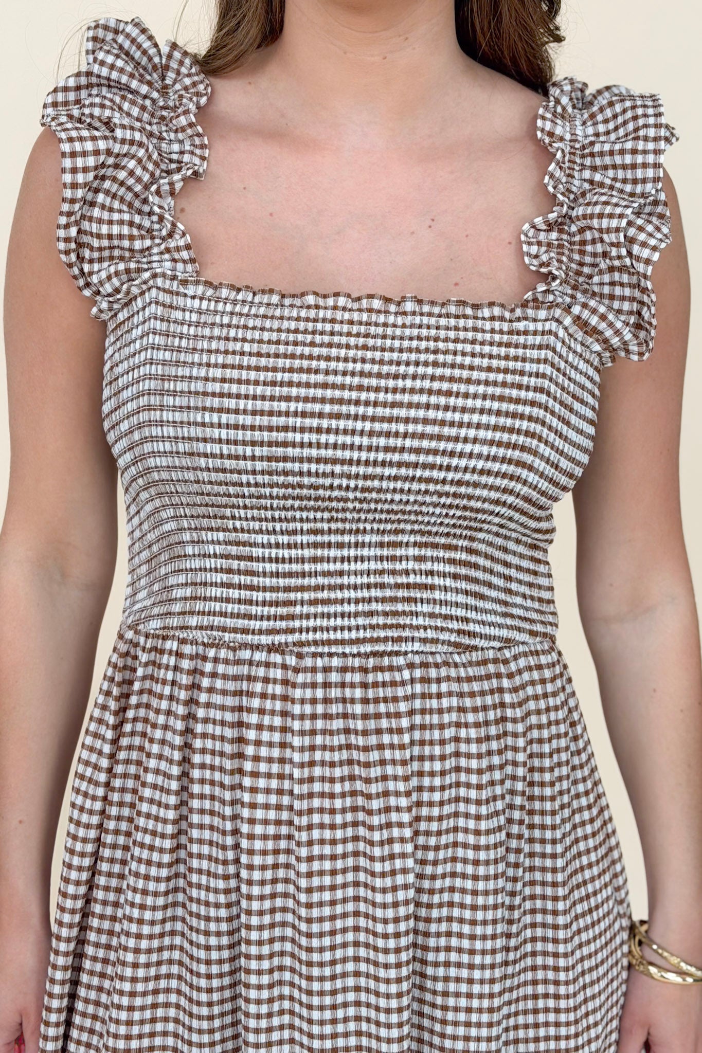 Lana Gingham Maxi Dress
