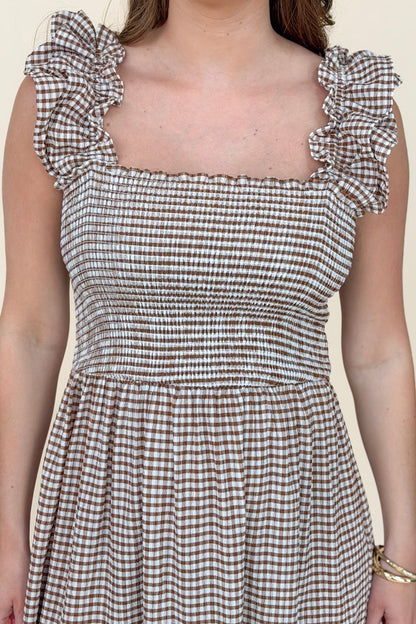 Lana Gingham Maxi Dress