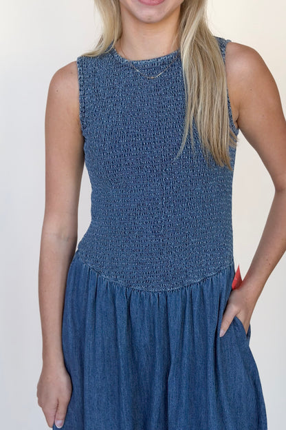 Hallie Denim Maxi Dress