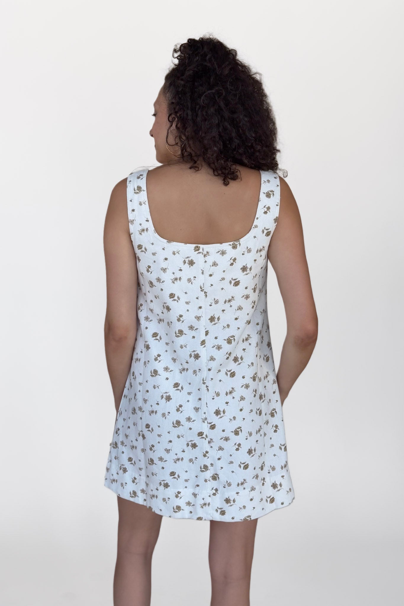 Brigette Floral Denim Mini Dress