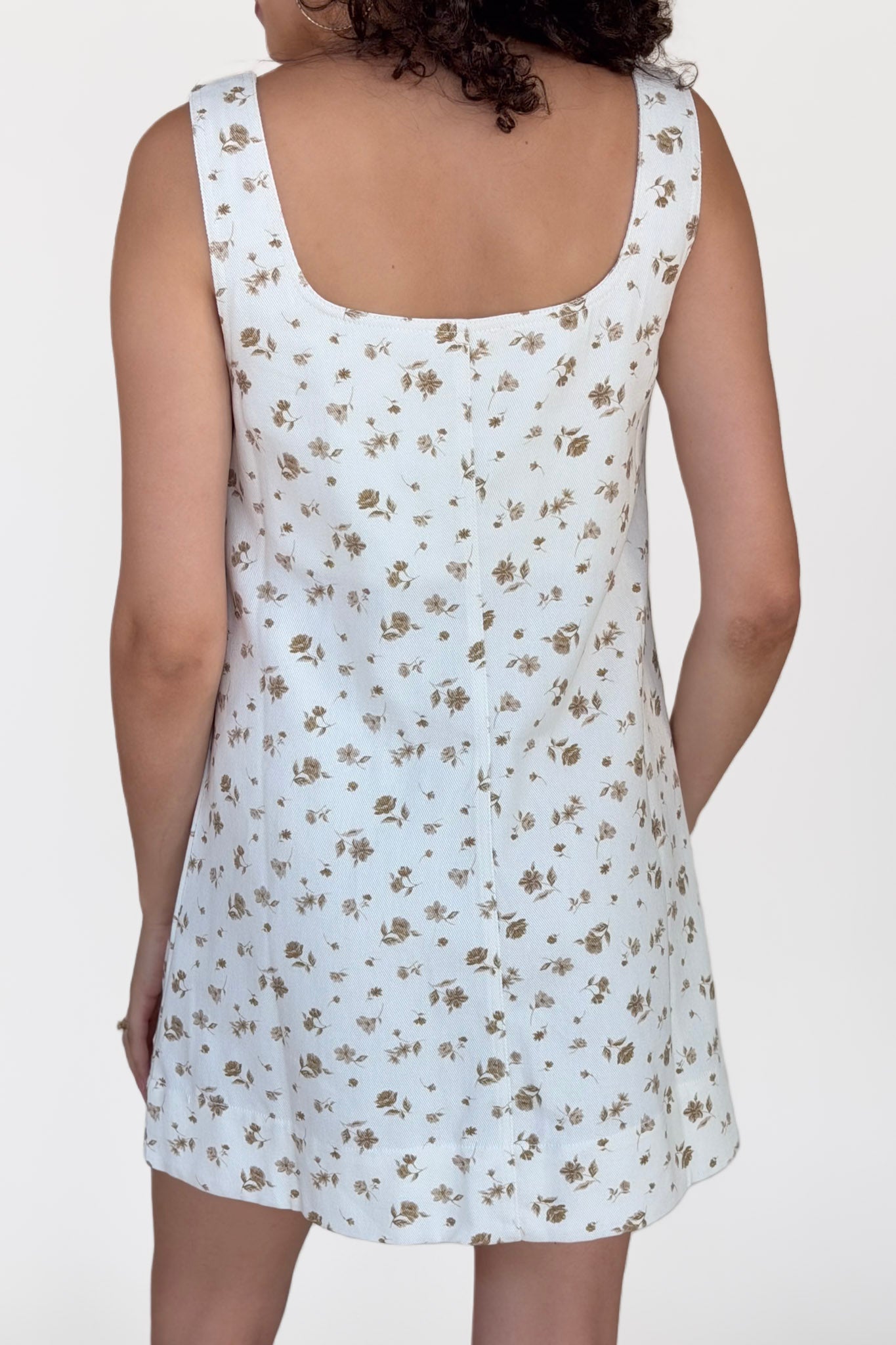 Brigette Floral Denim Mini Dress