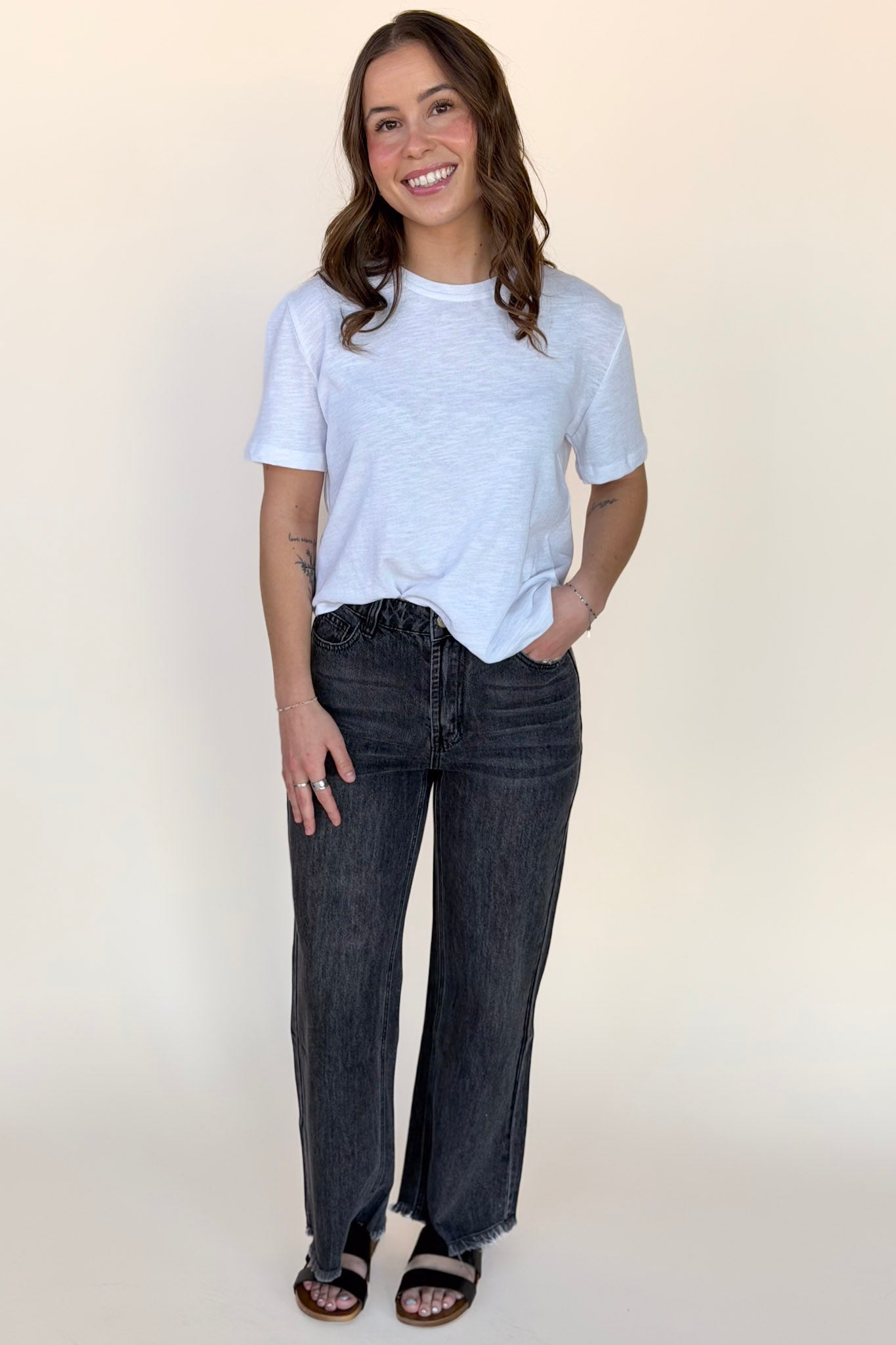 Molly Black Denim Pant