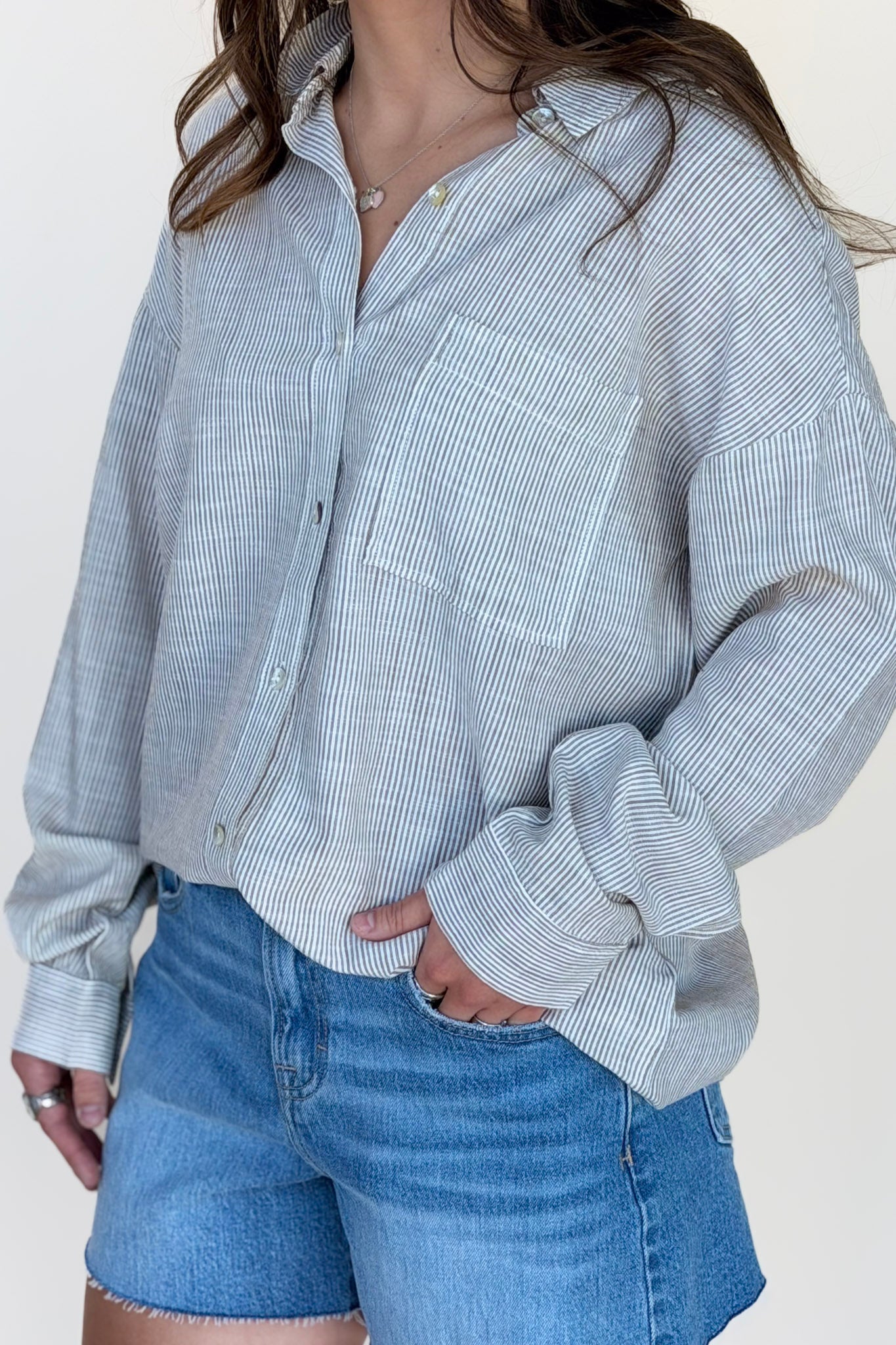 Morgan Button Down Top