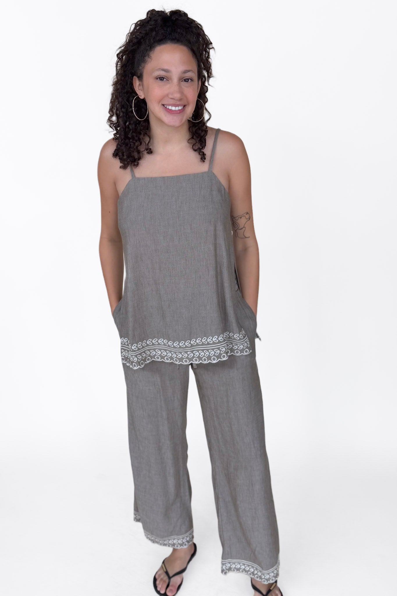 Sloane Embroidered Pant