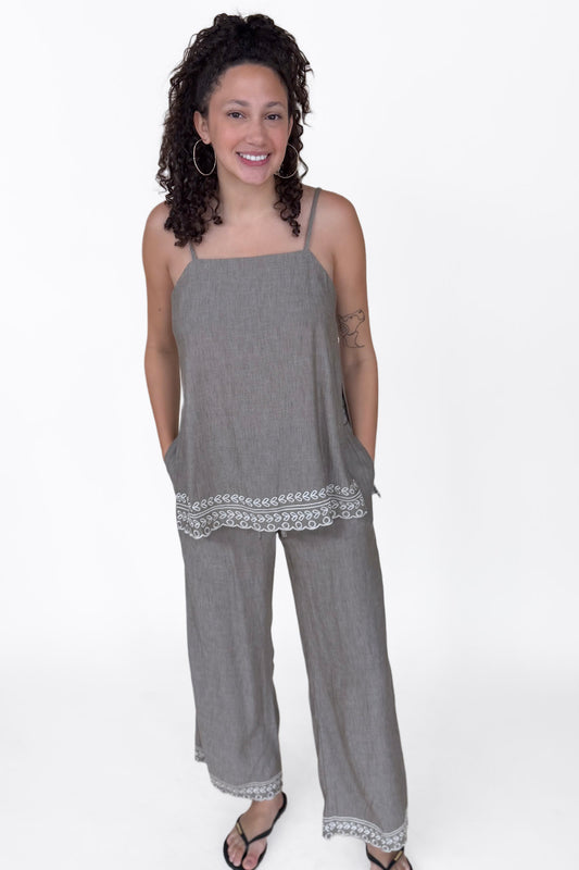 Sloane Embroidered Tank