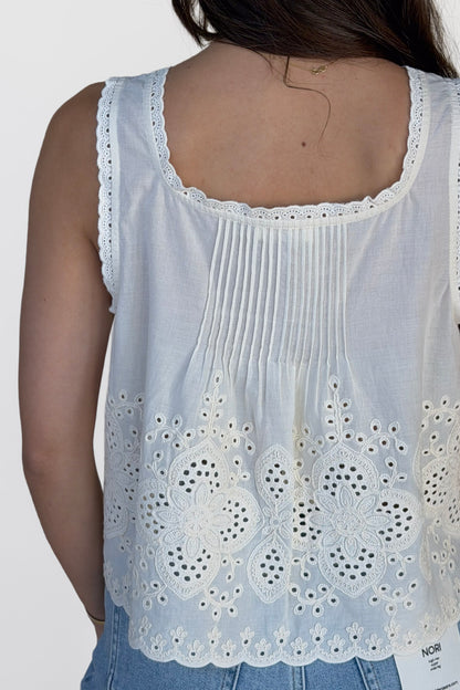 Olivia Eyelet Tank