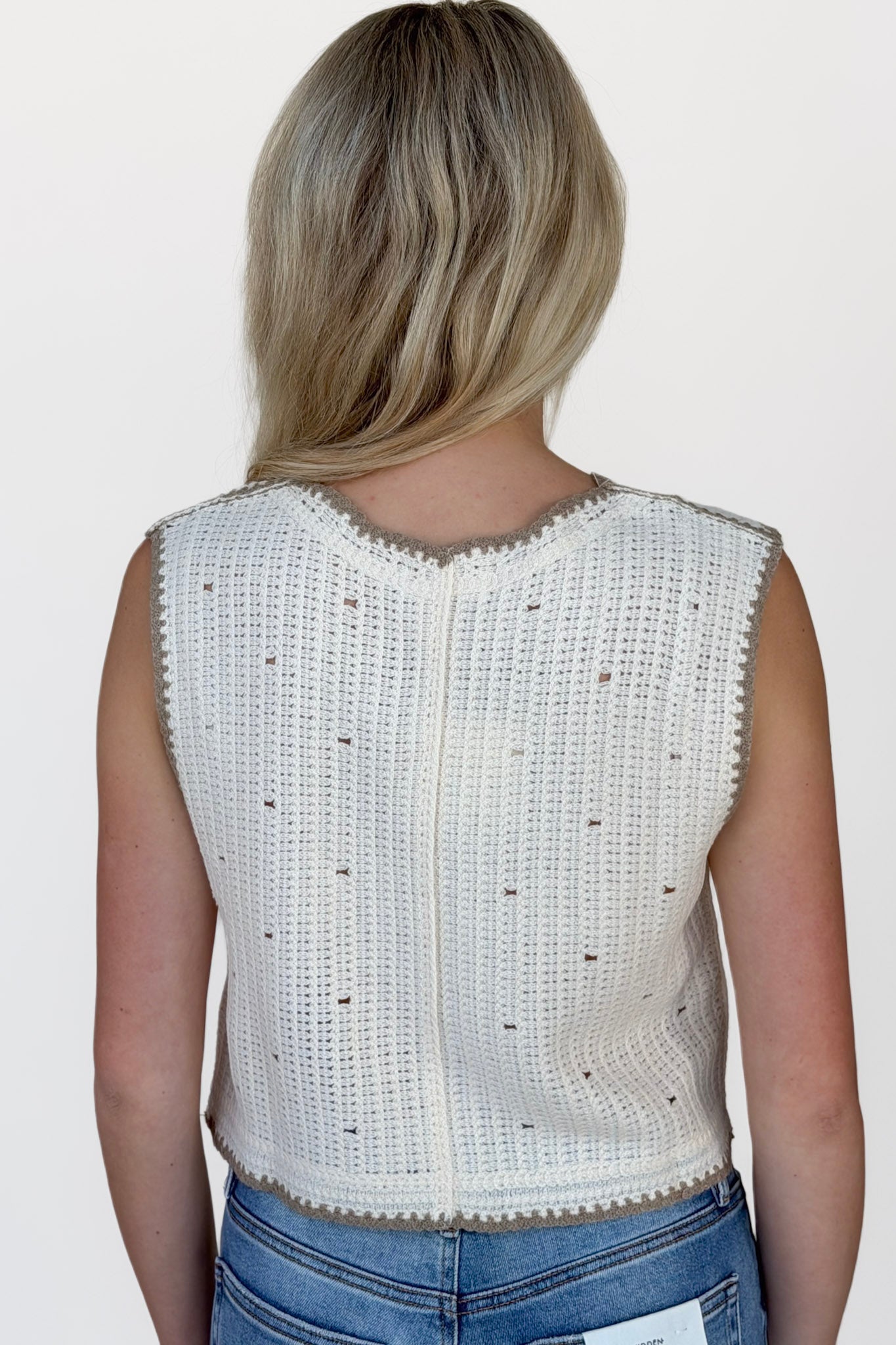 Fiona Embroidered Crochet Top