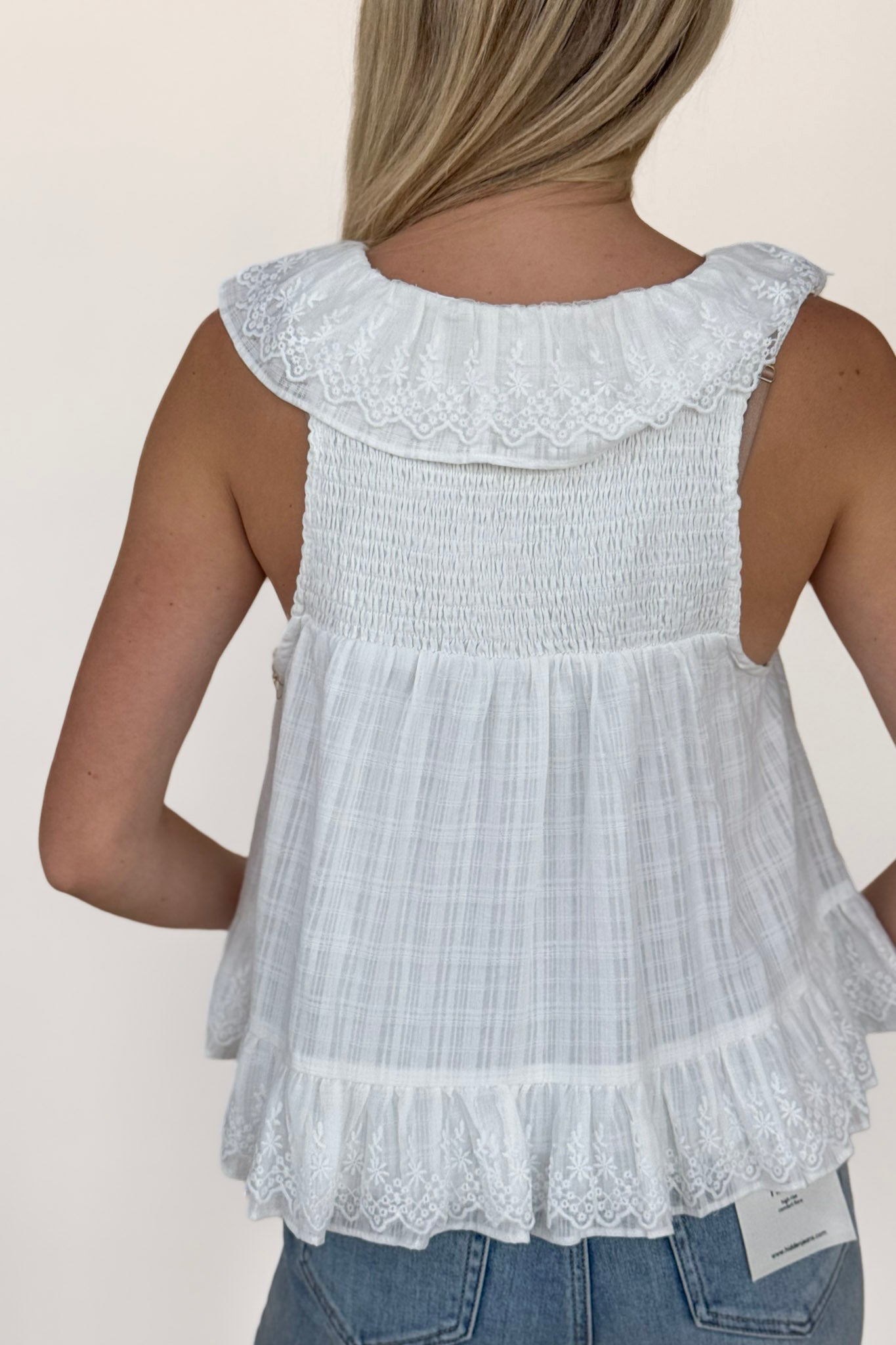 Jenni Ruffle Sleeveless Blouse
