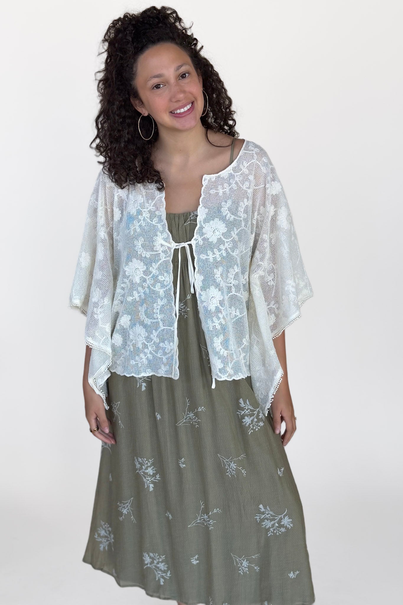 Ivy Embroidered Tie Top