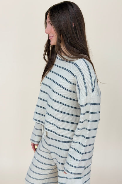 Madison Striped Knit Top