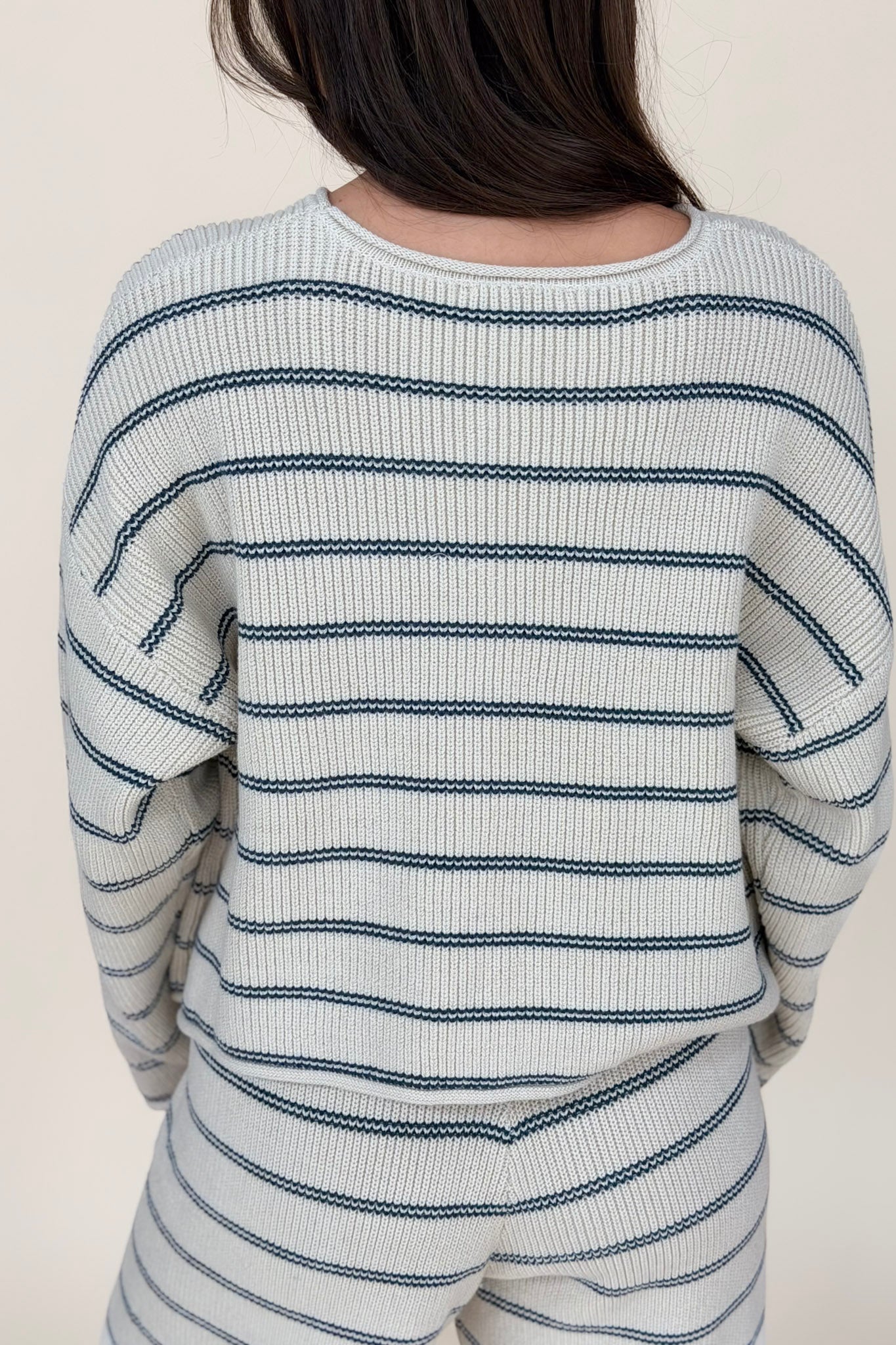 Madison Striped Knit Top