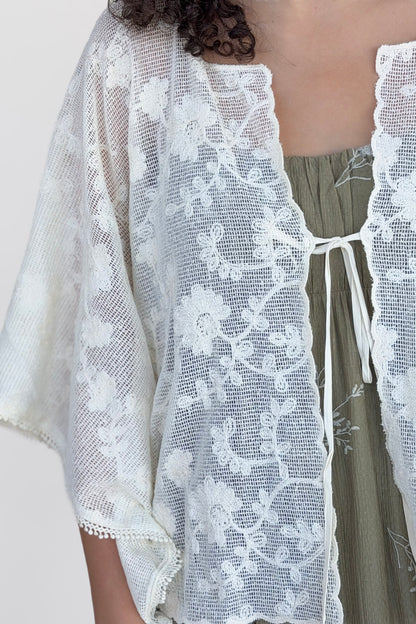Ivy Embroidered Tie Top