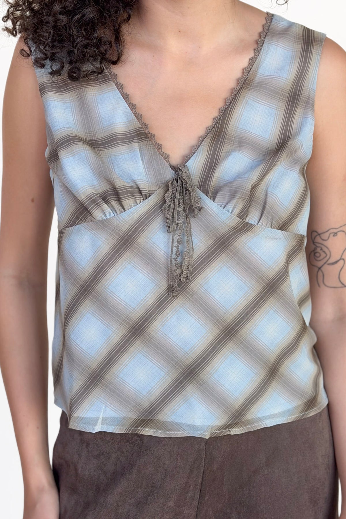 Merritt Vintage Plaid Top