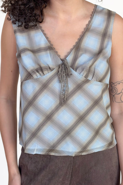 Merritt Vintage Plaid Top