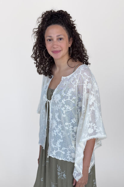 Ivy Embroidered Tie Top
