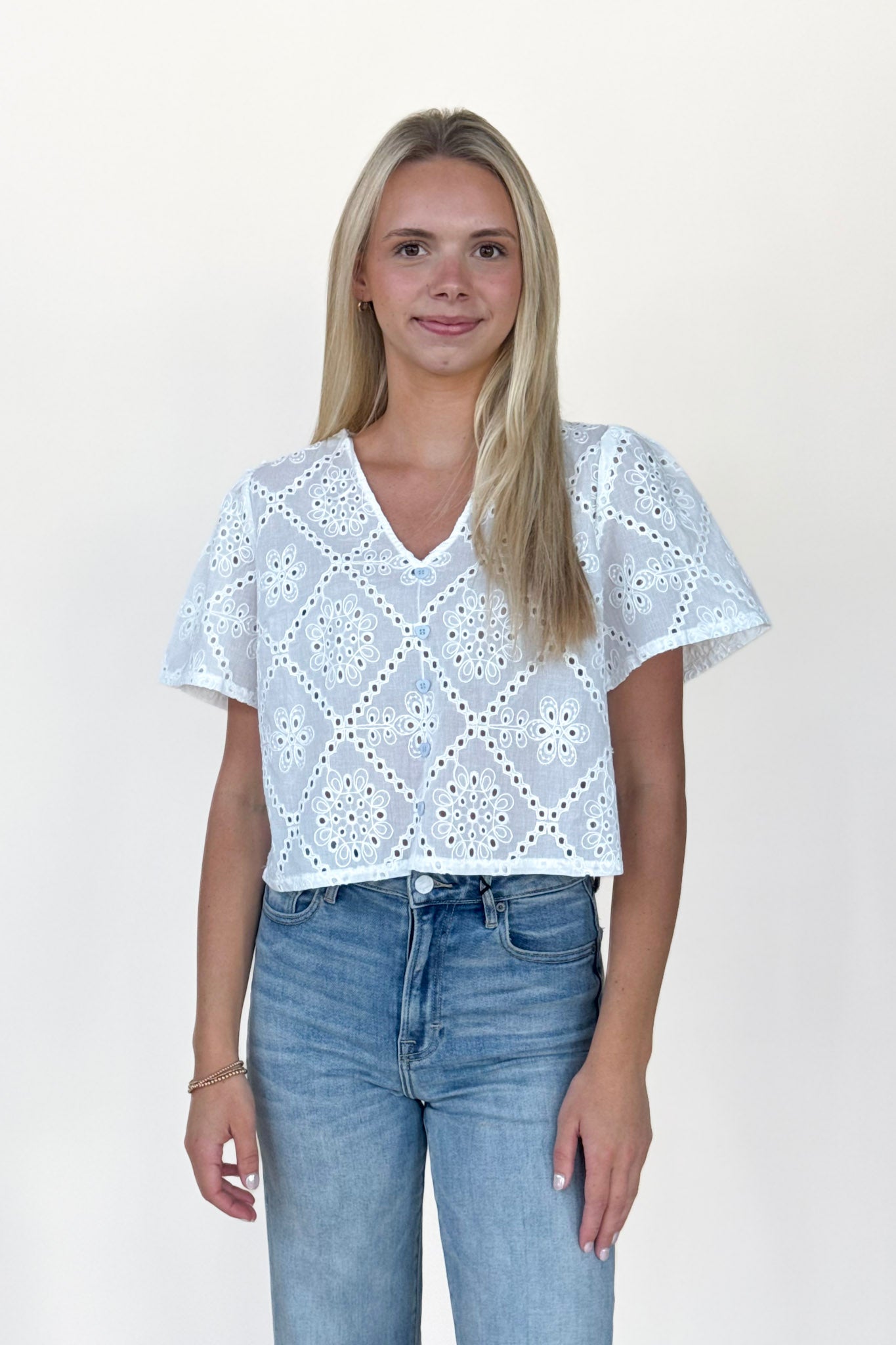 Whitney Broderie Anglaise Blouse