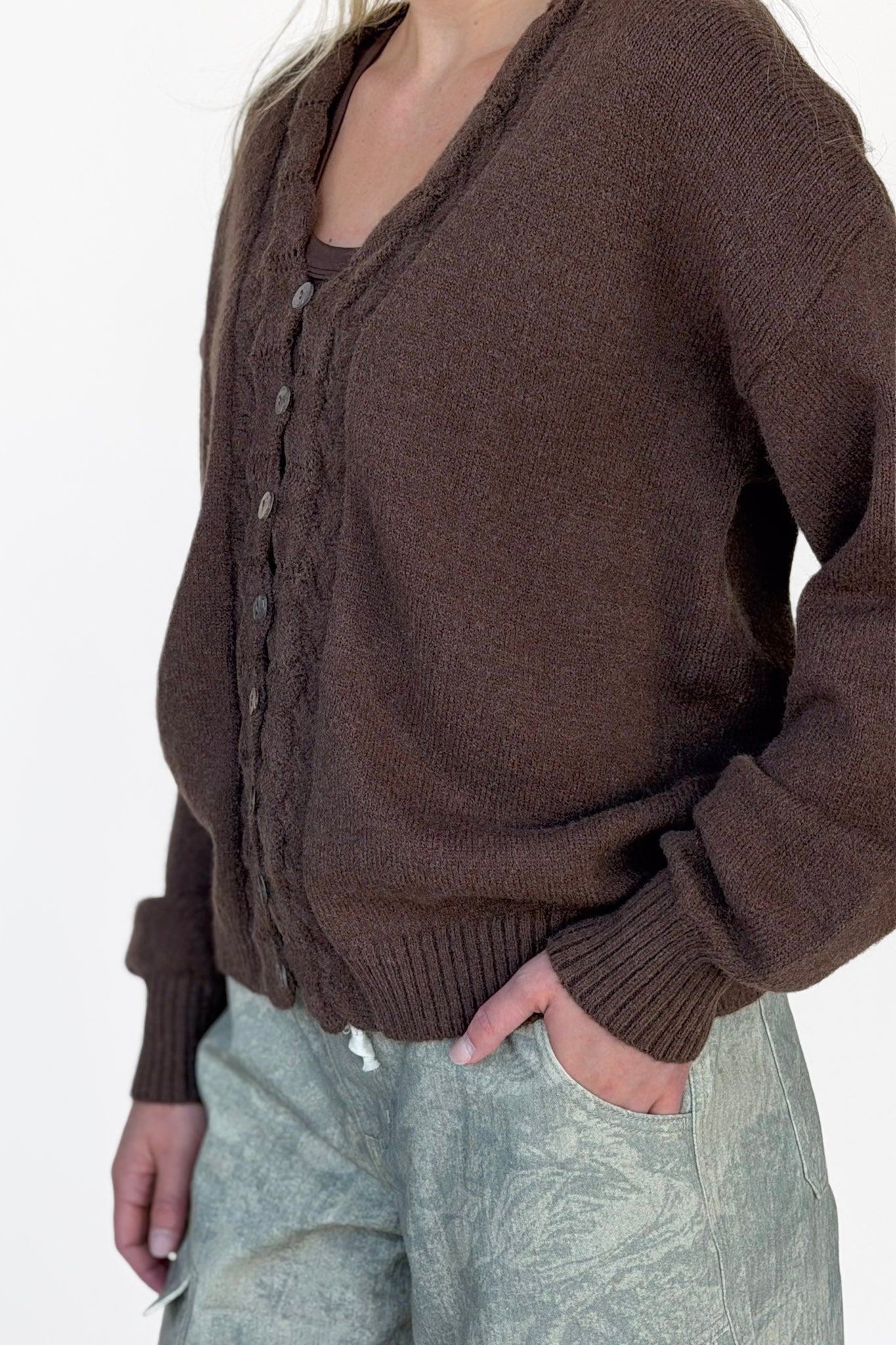 Drew Scalloped Cardigan