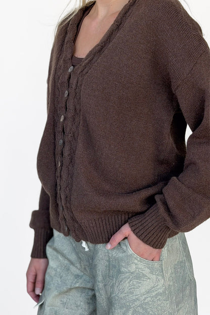 Drew Scalloped Cardigan